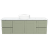 New England Joinery 1500mm Diadem Centre Basin SilkSurface Top Wall Hung Vanity