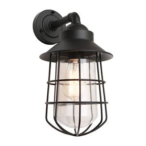 Cougar Lighting Lincoln 1lt Exterior Wall Light Black