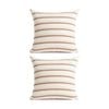2PK Renee Taylor Textured Cotton Reversible European Pillowcase William Stripe