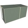 Build-a-Shed 1.5 x 3.7 x 2m Sliding Door Tunnel Shed - Green
