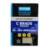 Titan 45 x 1.6mm Electro Galvanised Straight Collated Nail C Brads - 4000 Pack