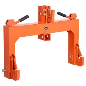 VEVOR 3-Point Quick Hitch Orange with Receiver 3-Pt 5 Level Adjustable Bolt for Tractor