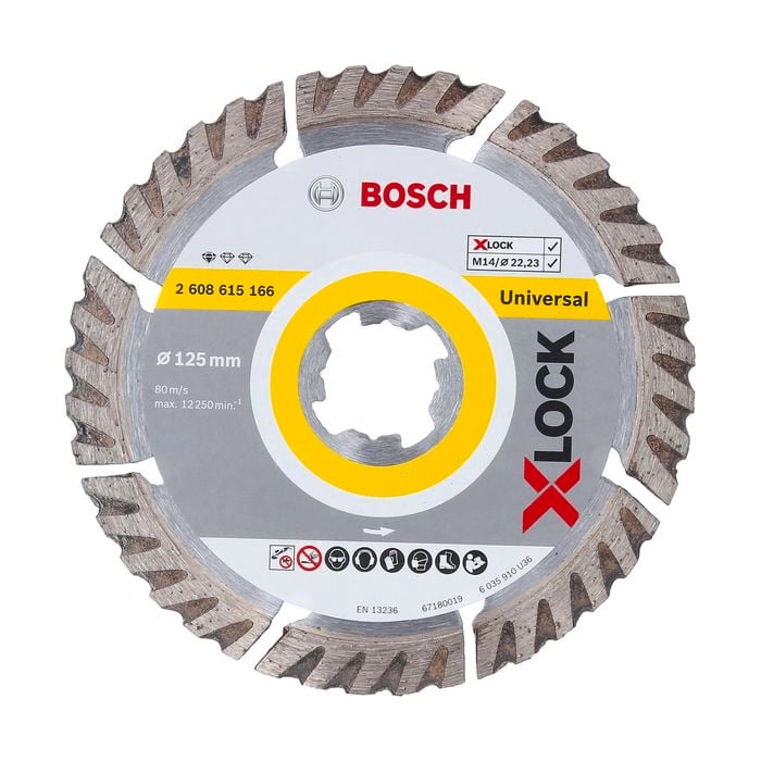 Bosch 125mm X-Lock Universal Diamond Cutting Disc 2608615166