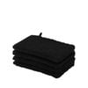 4 Pack - Luxury Egyptian Cotton Wash Mit 16x22cm - Black