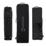 Costway Soft-Sided Golf Travel Bag Foldable Golf Travel Cover Golf Case w/Wheels
