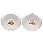 2PK Al Dente Aluminium Traditional Pizza Pan 35cm