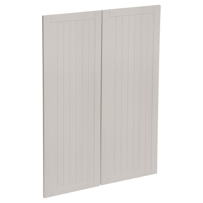 Kaboodle 900mm Cremasala Country Medium Pantry Doors - 2 Pack