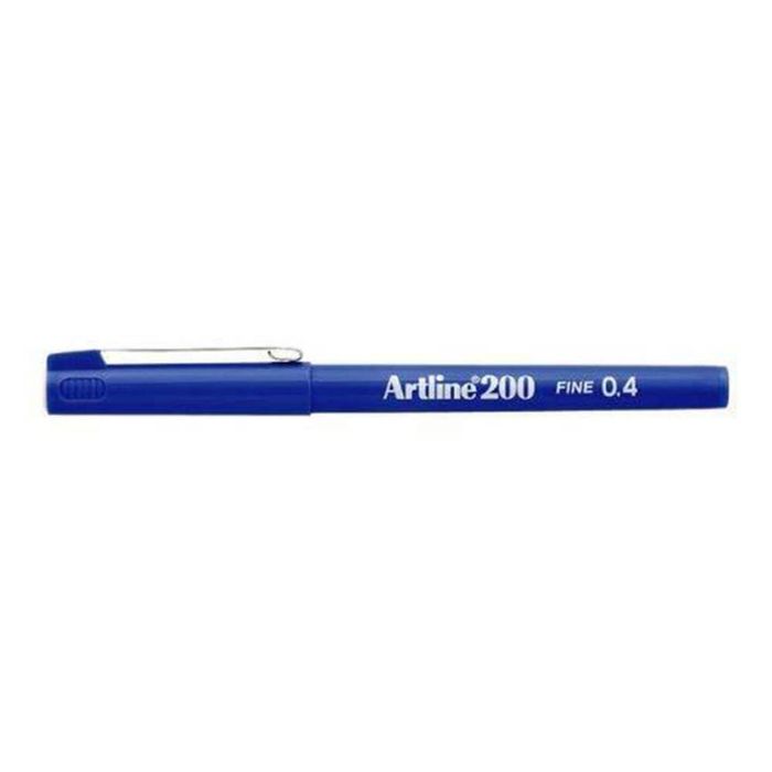 Artline Fineliner Felt Tip Pen 0.4mm (Box of 12) (Blue)