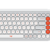 Logitech POP Icon Keys Wireless Keyboard (Off White)