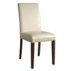 Bolero Faux Leather Dining Chairs Cream (pack Of 2) - Cafe Chairs (gh444)