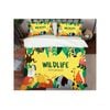 3D Cartoon Wild Animals 005 Bed Pillowcases Quilt Queen Size