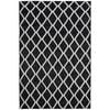 The Rug Connection Klara Black 280x190cm - Large Hand Loomed Indoor Floor Rug