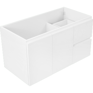 CIBO 900mm White Gloss Tonic Wall Hung Bathroom Vanity - Cabinet Only