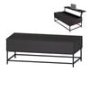 Foret Coffee Table Lift Up Top 2-tier Dining Tea Side Hidden Storage Shelf Desk