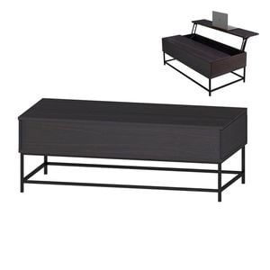 Foret Coffee Table Lift Up Top 2-tier Dining Tea Side Hidden Storage Shelf Desk