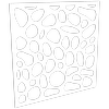 ProtectorAl 300-1200 x 300-1200mm Gloss White/Satin White Riverstone Unframed Composite Deco Panel