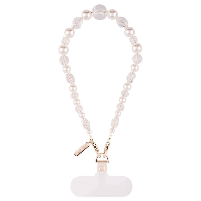 Case-mate beaded phone wristlet universal - crystal pearl