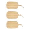 3pk Boyle Bamboo Chopping & Serving Board Large For Kitchen/crafts 40x19x1.2cm