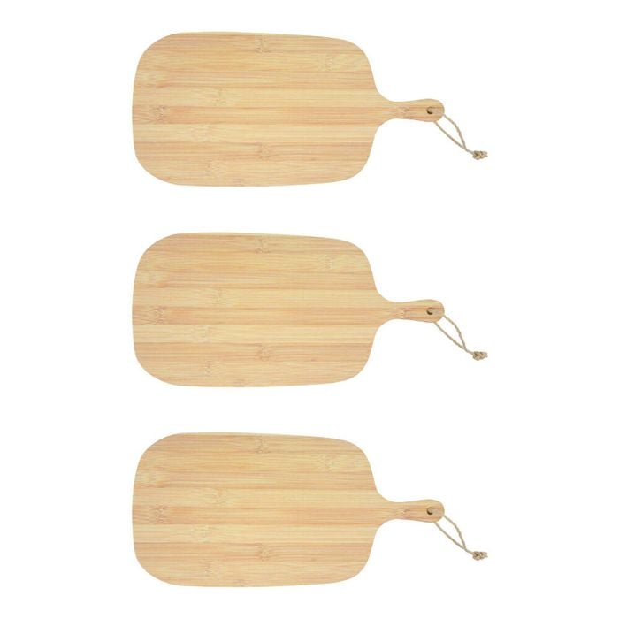 3pk Boyle Bamboo Chopping & Serving Board Large For Kitchen/crafts 40x19x1.2cm