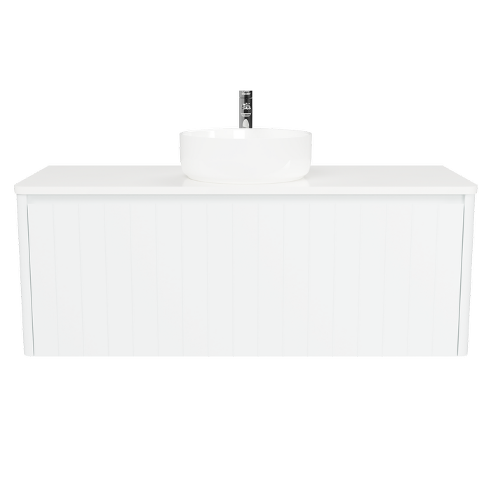New England Joinery 1200mm Noble Vanity Centre Basin SilkSurface Top Wall Hung