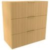 Lugna 768 x 750 x 380mm Sand 3 Drawer Storage Cabinet