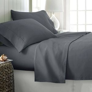 Bloomington 400TC Cotton Sateen Sheet Set 40cm Wall Queen - Grey