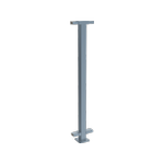 ProtectorAl 1010 mm H Deep Ocean Aluminium Flanged Middle Balustrade Post - Deep Ocean