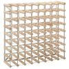vidaXL Wine Rack for 72 Bottles Solid Pinewood Wine Bottle Storage Display