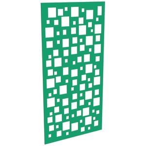 ProtectorAl 300-1200w x 1201-2400h Light Green/Gloss White Squares Unframed Composite Deco Panel