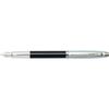 Sheaffer 100 Writing Fountain Pen Stationery Brushed Chrome Cap/black Barrel