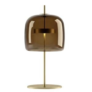 Nordhavn Replica Jube Table Lamp, 240V Brown Glass Dome Bedside Desk Light