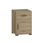 Practa Bedside Table Bundle - 1 Drawer 1 Door - Oak