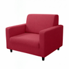 Anyhouz 1 Seater Sofa Cover Plain Red Style And Protection For Living Room Sofa Chair Elastic Stretchable Slipcover