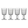 4pc Ecology Rattan Stemmed 265ml Glass Goblet Set - Clear