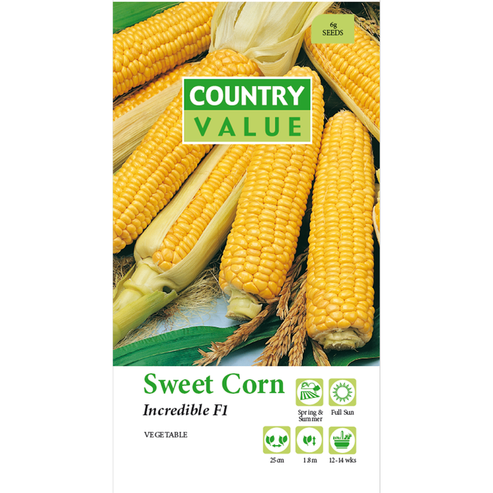 Country Value Incredible Sweet Corn Vegetable Seeds