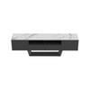 Raimon Furniture Arianna Modern Lowline Entertainment Unit TV Stand 200cm Ceramic - Marmo / Black
