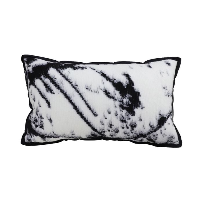 SOGA 35cm Black & White Leopard Throw Pillow