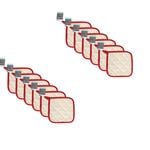 12x TopChef Cotton Pot Holder 1216.5x16.5cm - Beige Assorted