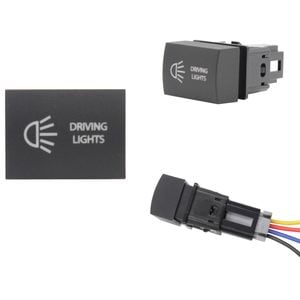 Switch Boss White LED Push Switch for Mitsubishi Triton (MV, 2024) Outlander (ZM, 2021+) - Driving Lights