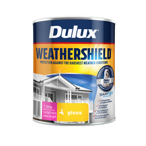 Dulux 1L Extra Bright Gloss Weathershield Exterior Paint