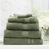 5pc Renee Taylor Stella 650gsm Super Soft Bamboo Cotton Towel Set Jade