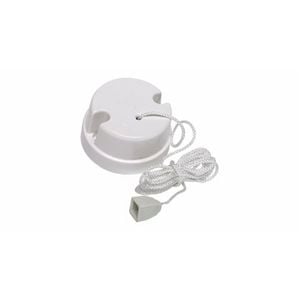 HPM Ceiling Switch with Pull Cord White