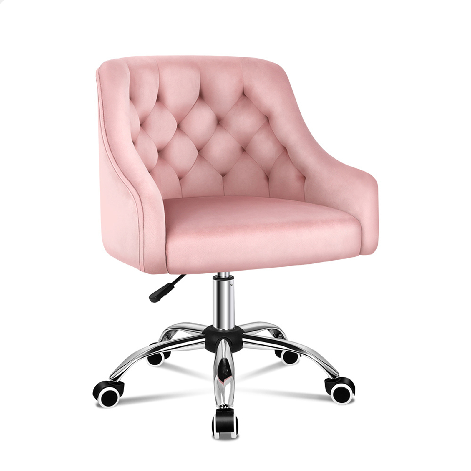 ALFORDSON Velvet Office Chair Pink Bunnings Australia