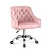ALFORDSON Velvet Office Chair Pink