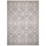 Hufflett 280 x 380cm Perla Light Grey Heat Set Polyester Rug