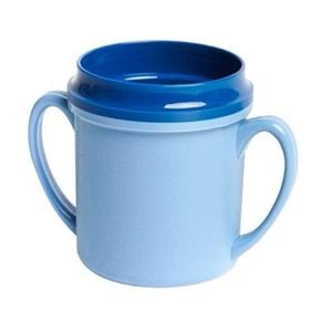 Kh Traditional Mug Double Handle Insulated Blue 250ml 24 Pack