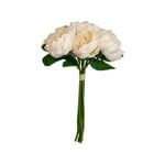 35cm White Peony Artificial Flower Posy