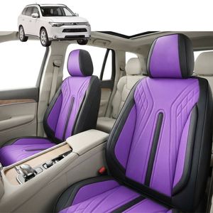 Australian Goose Front Seat Covers for Mitsubishi Outlander 2018 - 2021 (ZJ/ZK/ZL) - PU Leather, Purple (2pc)