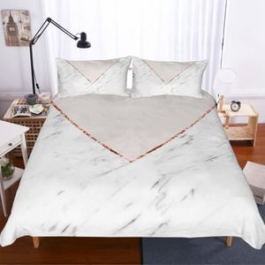 3D Minimalist style  Marble texture Set Quilt Cover Quilt Duvet Cover  Pillowcases Personalized  Bedding