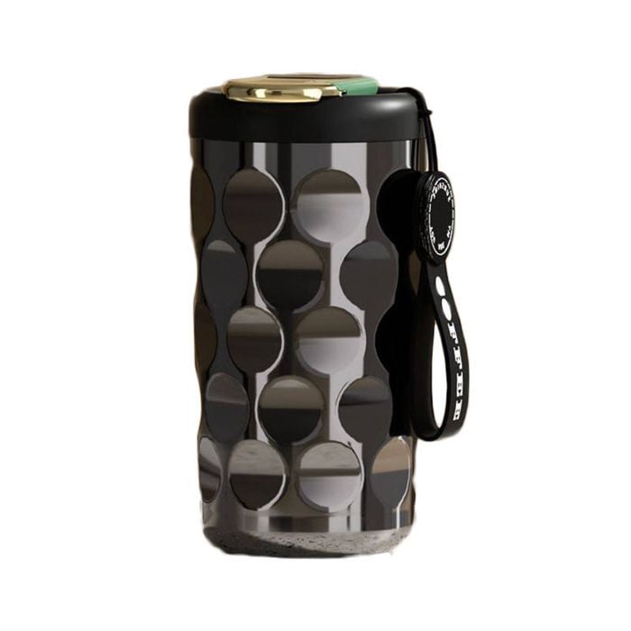 Catzon Portable Coffee Mug 410ml with Temperature Display Leakproof-Black